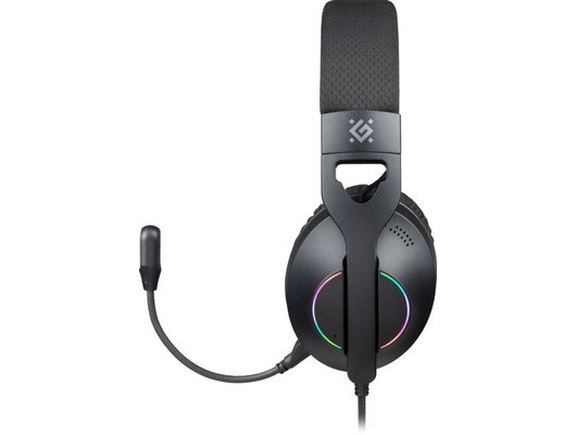 Игровые наушники проводные Defender Weaver RGB черный